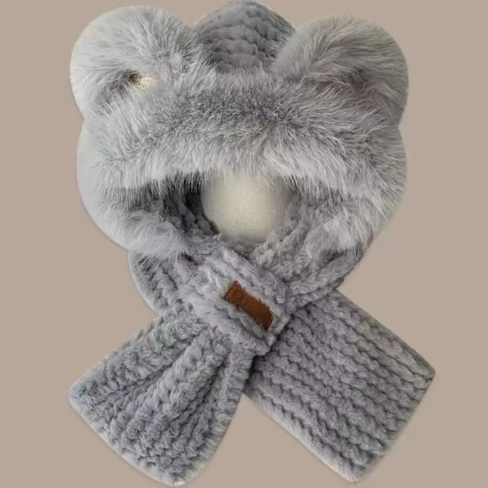 مجموعة وشاح قبعة متكاملة جديدة دافئة مقاومة للبرودة لتدفئة الرقبة ومضادة للرياح من 2 إلى 12 سنة