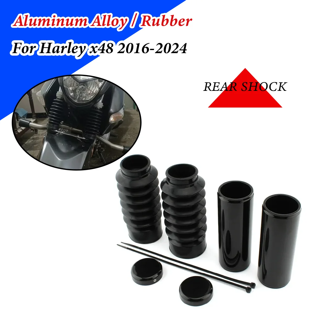 

For Harley X48 Forty-Eight XL1200X 2016-2024 Front Fork Cover Motorcycle Gaiters Boot Shock Dust Cover Protector