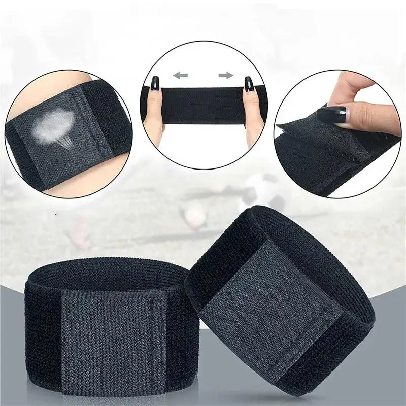 New 4/2PCS Adjustable Shin Guard Fixed Bandage Tape Soccer Shin Pads Prevent Drop Off Elastic Sports Bandage Safety Legwarmers