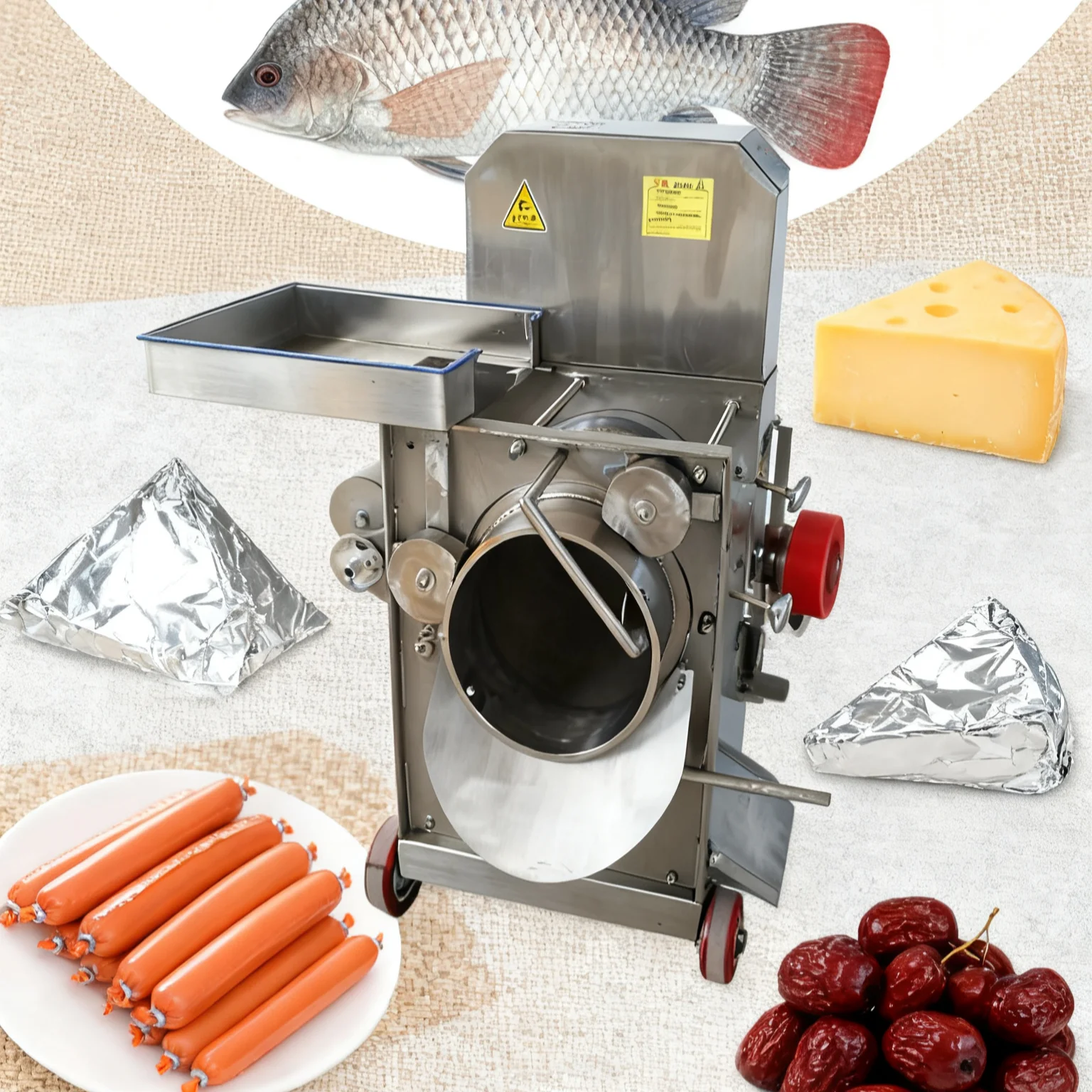 Automatic Jujube Pit Remover/Expired Cheese Packaging Disposal Machine