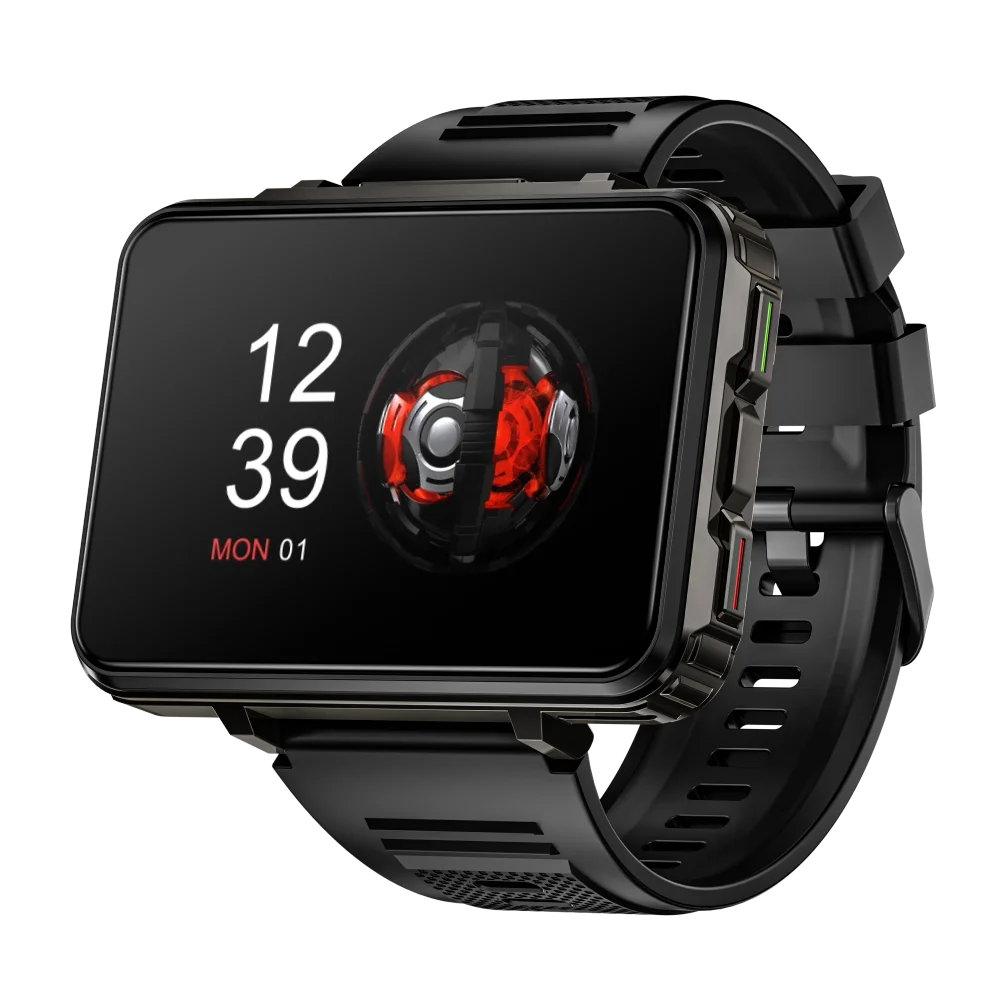 LOKMAT APPLLP 5 MAX  Android Watch Phone Square Big Screen Wifi 4G Calls Smartwatches Dual Camera with Flashlight Gaming Watch