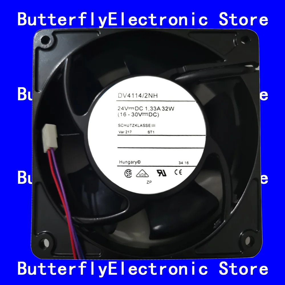 

ОРИГИНАЛЬНЫЙ НОВЫЙ DV4114/2NH DV 4114/2 NH 24 В постоянного тока 32 Вт охлаждающий вентилятор 12038 120*120*38 мм