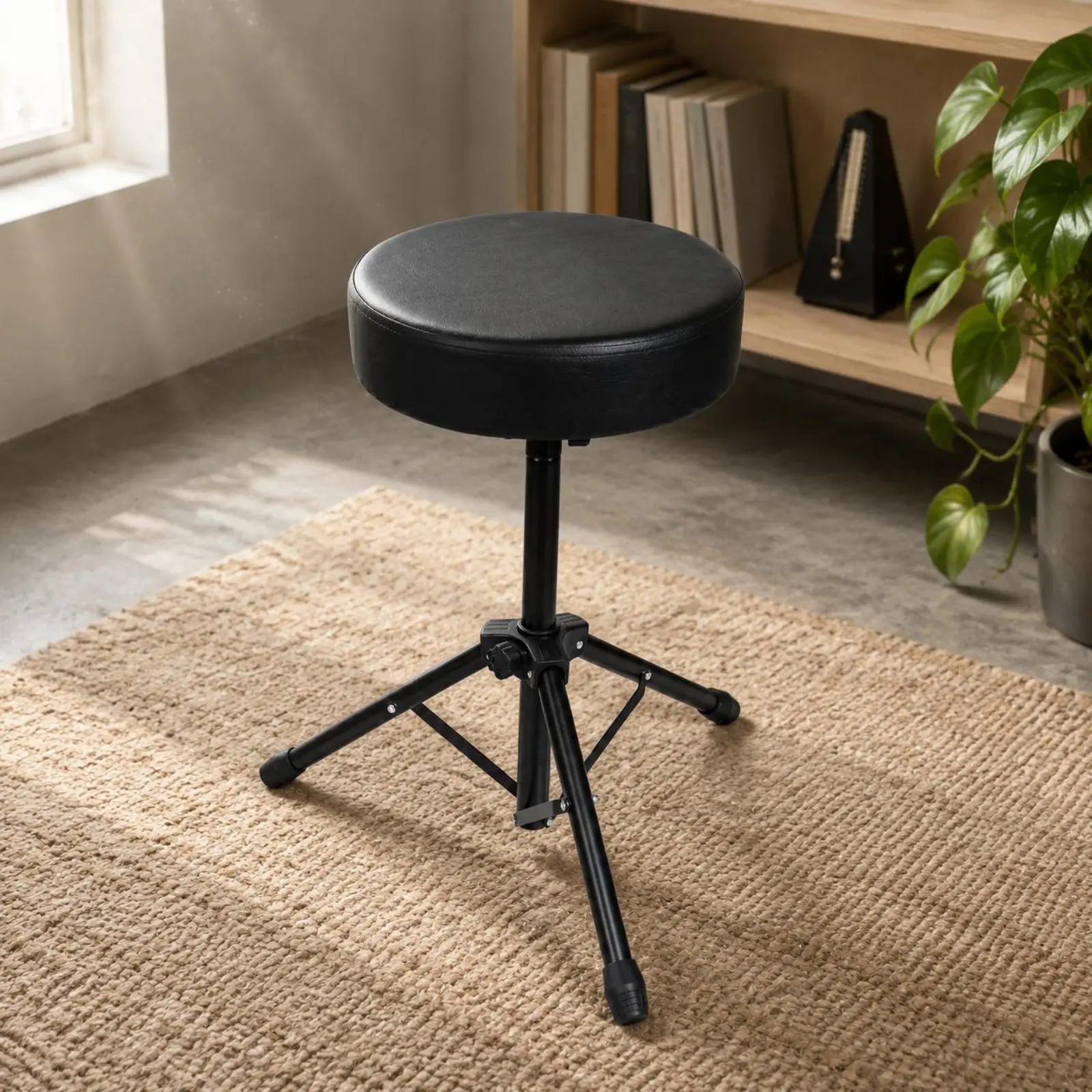 

Drum Throne Black Adjustable Drum Stool Piano Stool