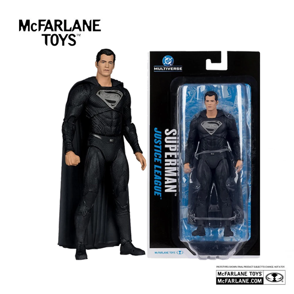 Mcfarlane Toys DC Multiverse Superman Boneco de Ação de 7 Polegadas Liga da Justiça Filme Blister Card Modelo Boneco Kit de Garagem