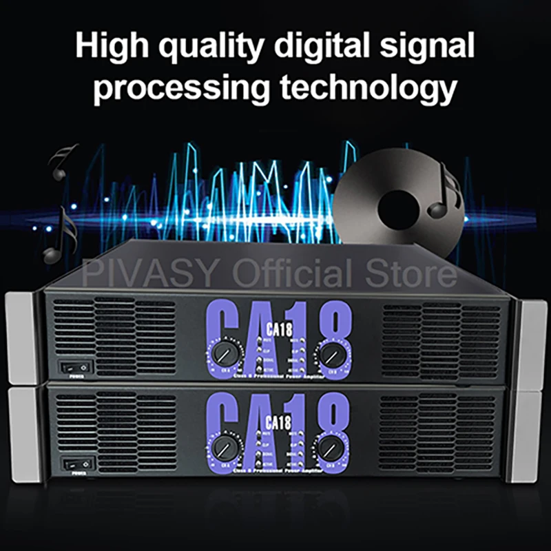 

1100W*2 High Power Professional 2 Channel Hifi Enthusiast Subwoofer Sound Post-Amplifier For Stage Audio Music Studio Amplifier