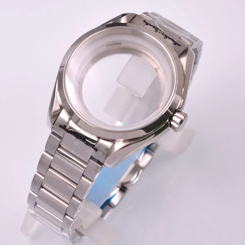 

41mm Watch Case Fit Seiko NH35 NH35A NH36 NH36A ETA2824 PT500 ST2130 Movement Sapphire Glass Case