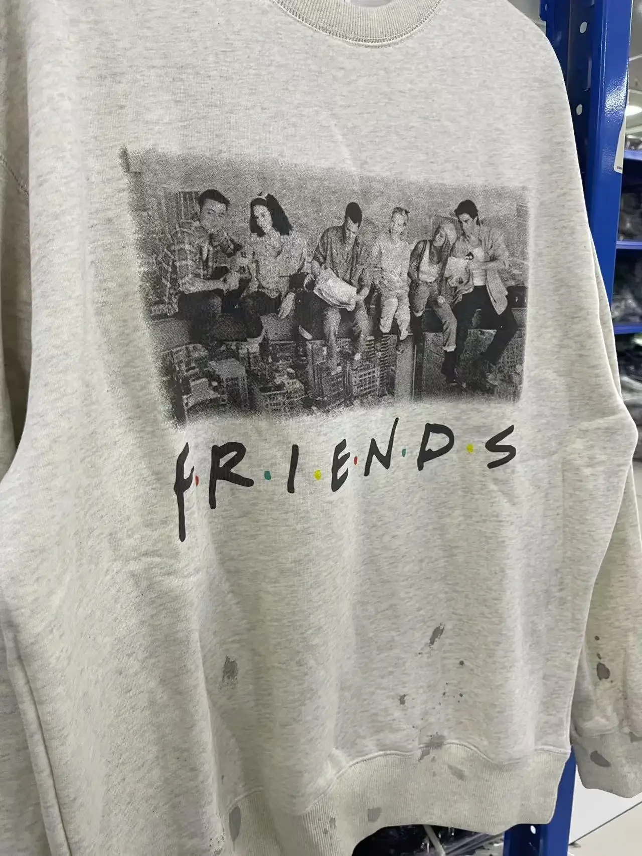 

High Quality SSSAINT LOUIS Round-neck Washed Fashion Men Women Cotton Japan Style Vintage Sweatshirt