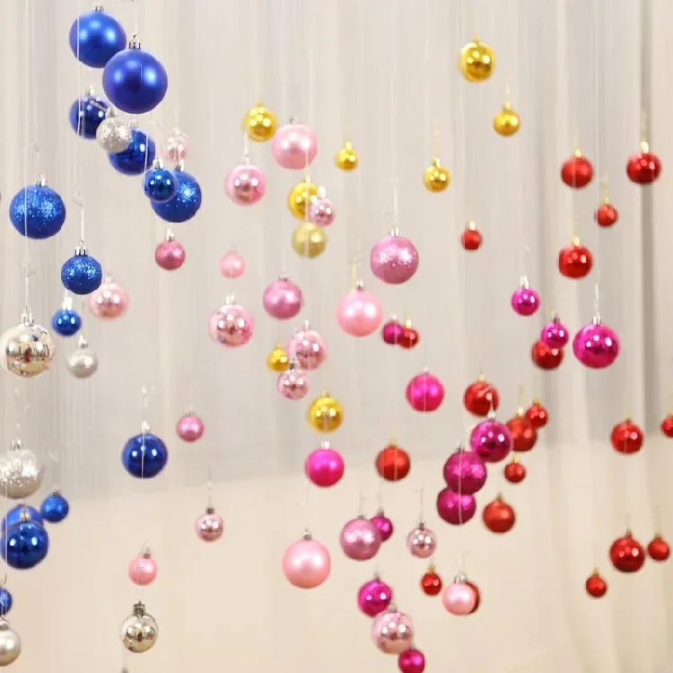 Christmas ball window decoration mall mobile phone shop decoration kindergarten ceiling decoration holiday event