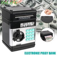 Mini Safe Coins Cash Saving Money Box Counter Code Key Lock Piggy Bank Electronic Password Money Box Automatic Child Gift