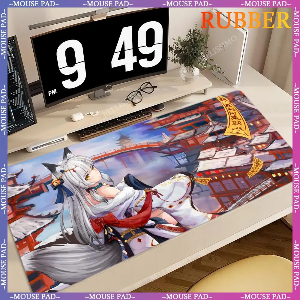 Anime_girl_animal_ears_loli Mouse Desk mats Pad Oversized 1200X600MM DIY gaming computer Game accessories