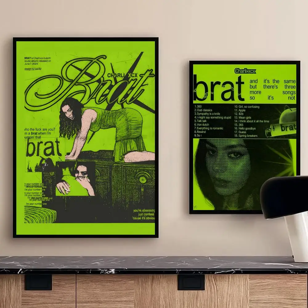 Hot Singer C-C-CharliS XCX Poster HD Self Adhesive Waterproof Ideal for Home Office Dorm Bedroom Great Gift