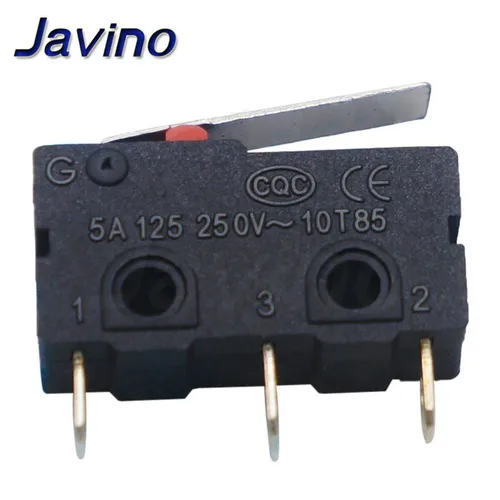 Imagen 2 del producto 10-100 Uds interruptor táctil encendido apagado KW11-3Z 5A 250V microinterruptor hebilla de 3 pines nuevo interruptor de mango recto el botón de contacto Micro interruptor