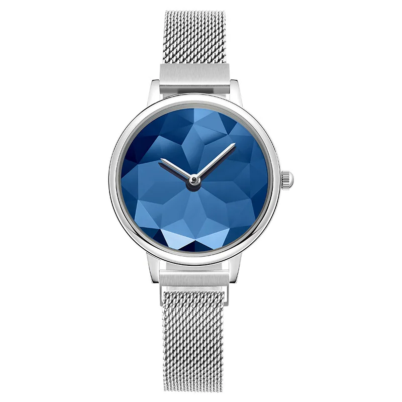 فقط حزام أنيق من الفولاذ المقاوم للصدأ، هيكل معدني، حركة مستوردة، ساعة كوارتز نسائية مقاومة للماء، تأتي مع صندوق ساعة مجاني #5