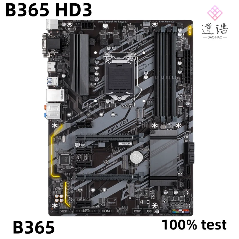 

For B365 HD3 Motherboard 64GB HDMI M.2 LGA 1151 DDR4 ATX B365 Mainboard 100% Tested Fully WorkMA