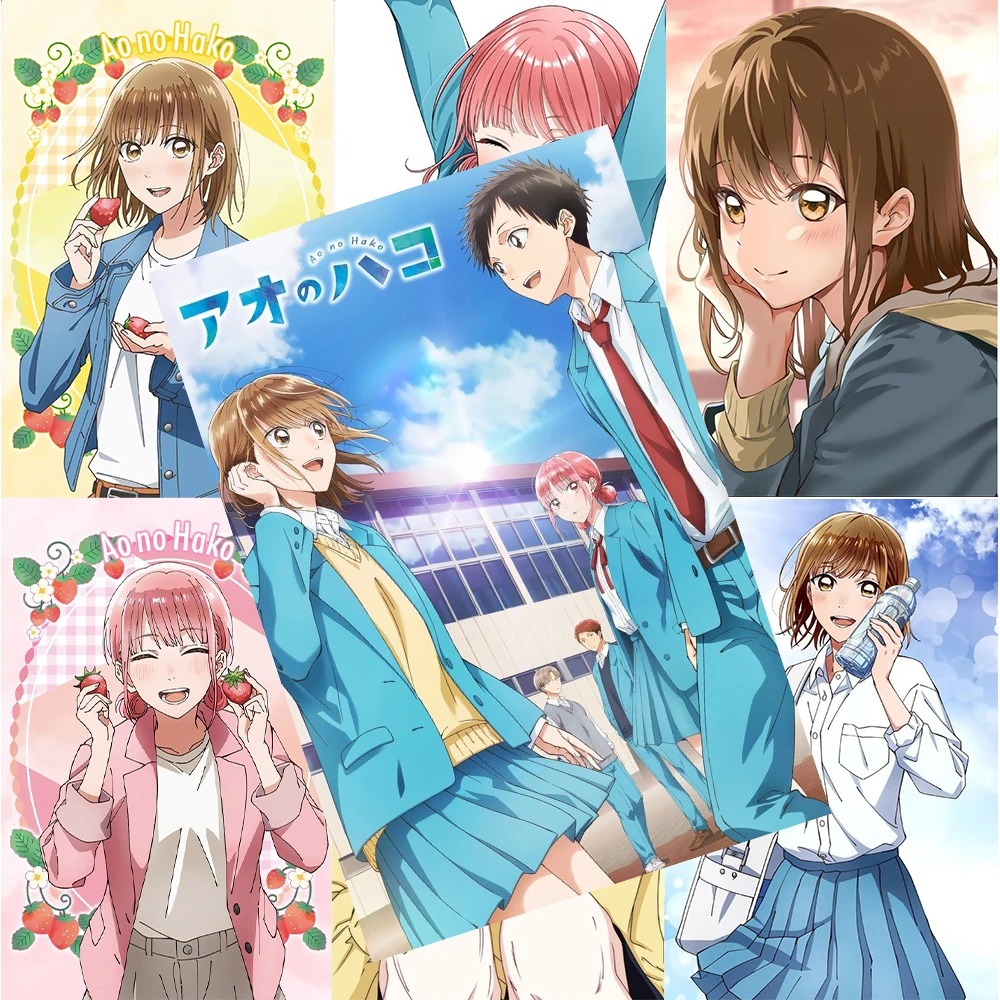 

10pcs Ao No Hako Hina Stickers Taiki Inomata Chinatsu Kano Blue Box Anime Sticker Scrapbooking Laptop Kawaii Girls Cartoon Decal