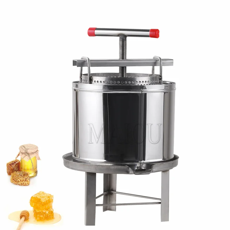 Manual Stainless Steel Fruit Juice Press Squeezer Juicer Extractor Machine Apple Cider Maker Honey Press Machine