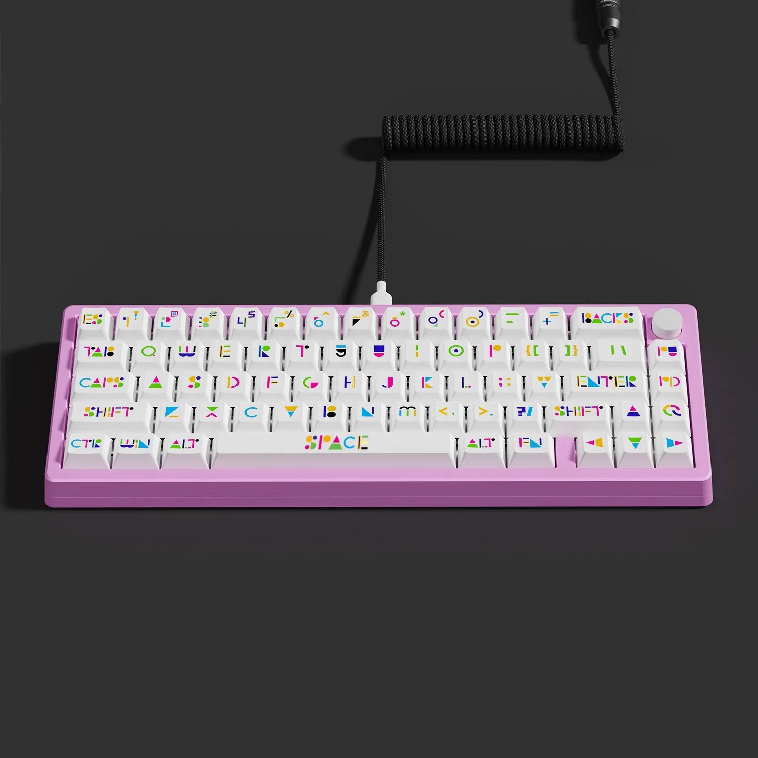 126 keys thermal Dye Sublimation keycaps a full set of Memphis Theme keycap suitable for MX switch Mechanical keyboard