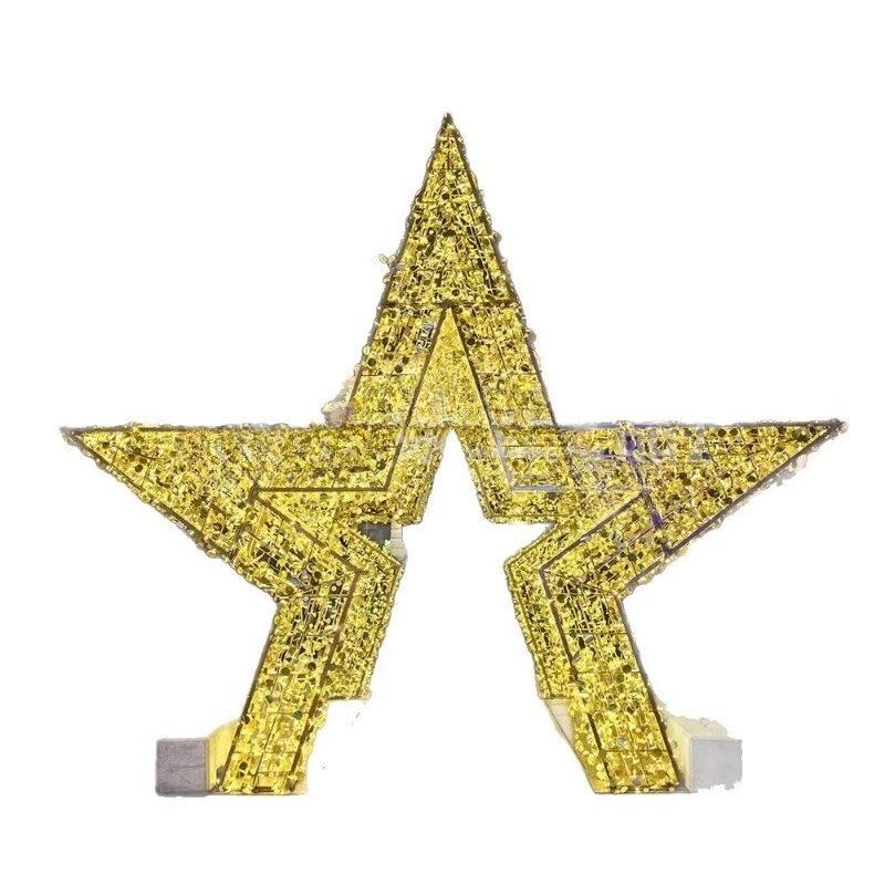 

2025 Christmas Lighting Modeling Shopping Mall Park Outdoor Pentagram Arch Corridor Lighting