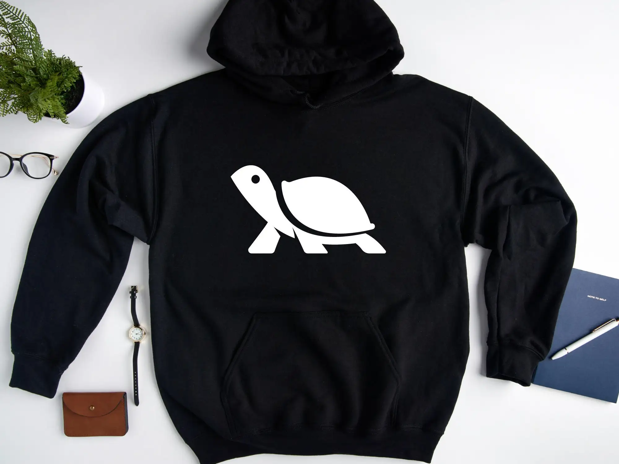 Turtle Hoodie, Nature Lover Gift, Cotton Blend Sweatshirt