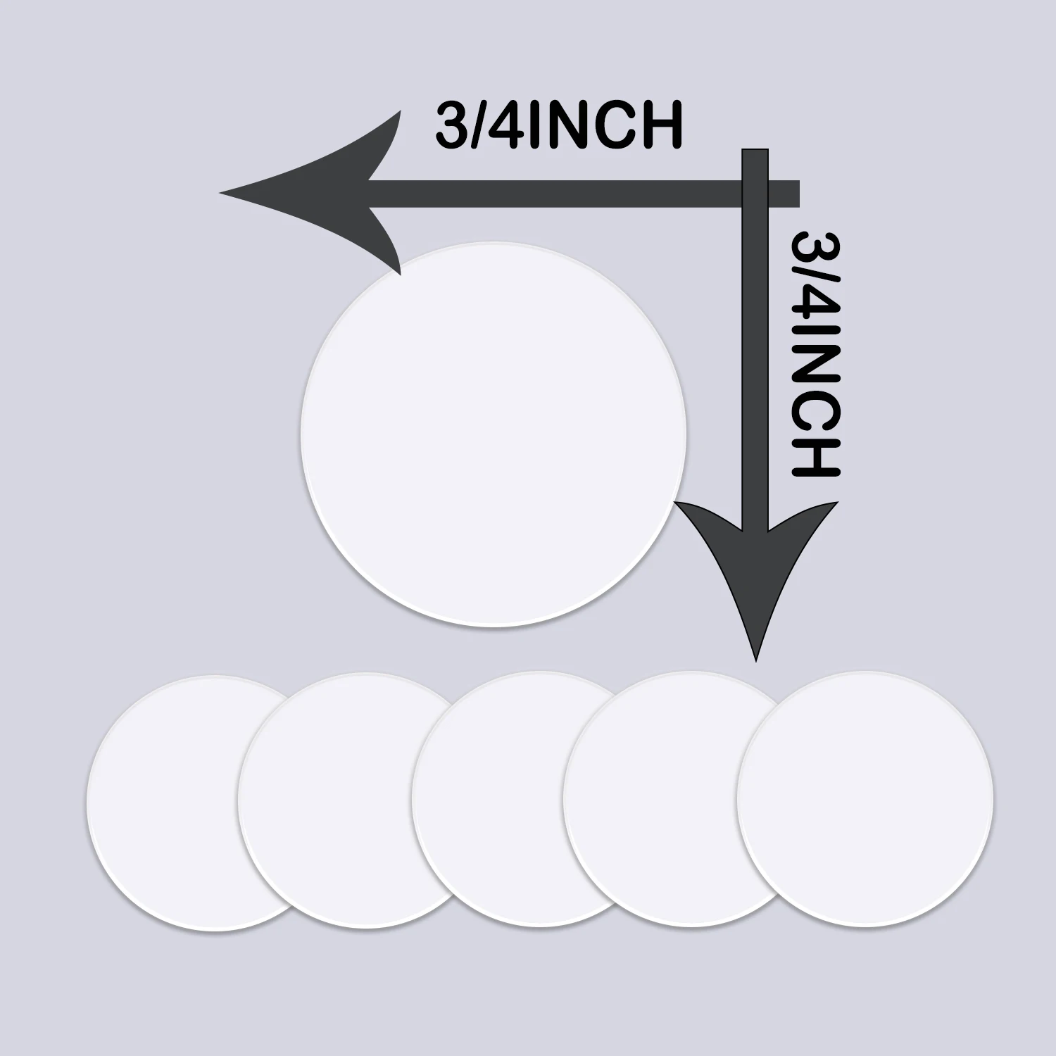 3/4inch Round Color Coding Circle Dot Labels Color-Code Dots Sticker Blank Circle Stickers for Sales File Folders 1000Pcs