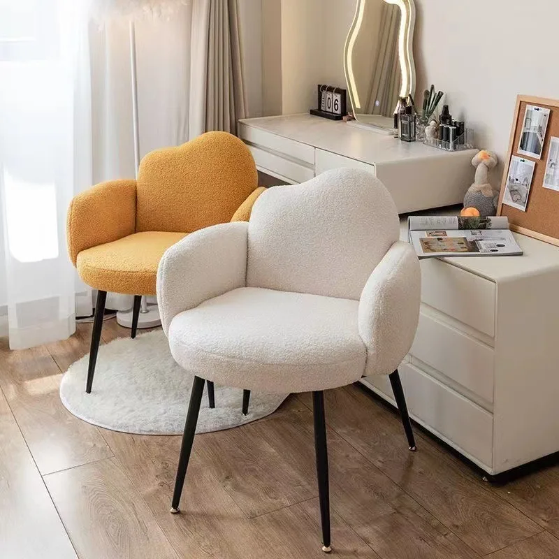 

Стул для макияжа, домашний туалетный стул для спальни для девочек, легкий роскошный высококачественный маникюрный стул со спинкой