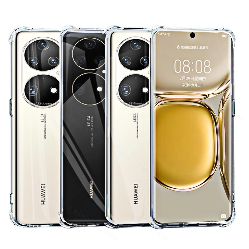 Shockproof Soft Case for Huawei P50 Pro Silicone Clear Back Full Cover Case For Huawei Nova 9 Pro 9 Se 8 5G P Smart 2021 Shell