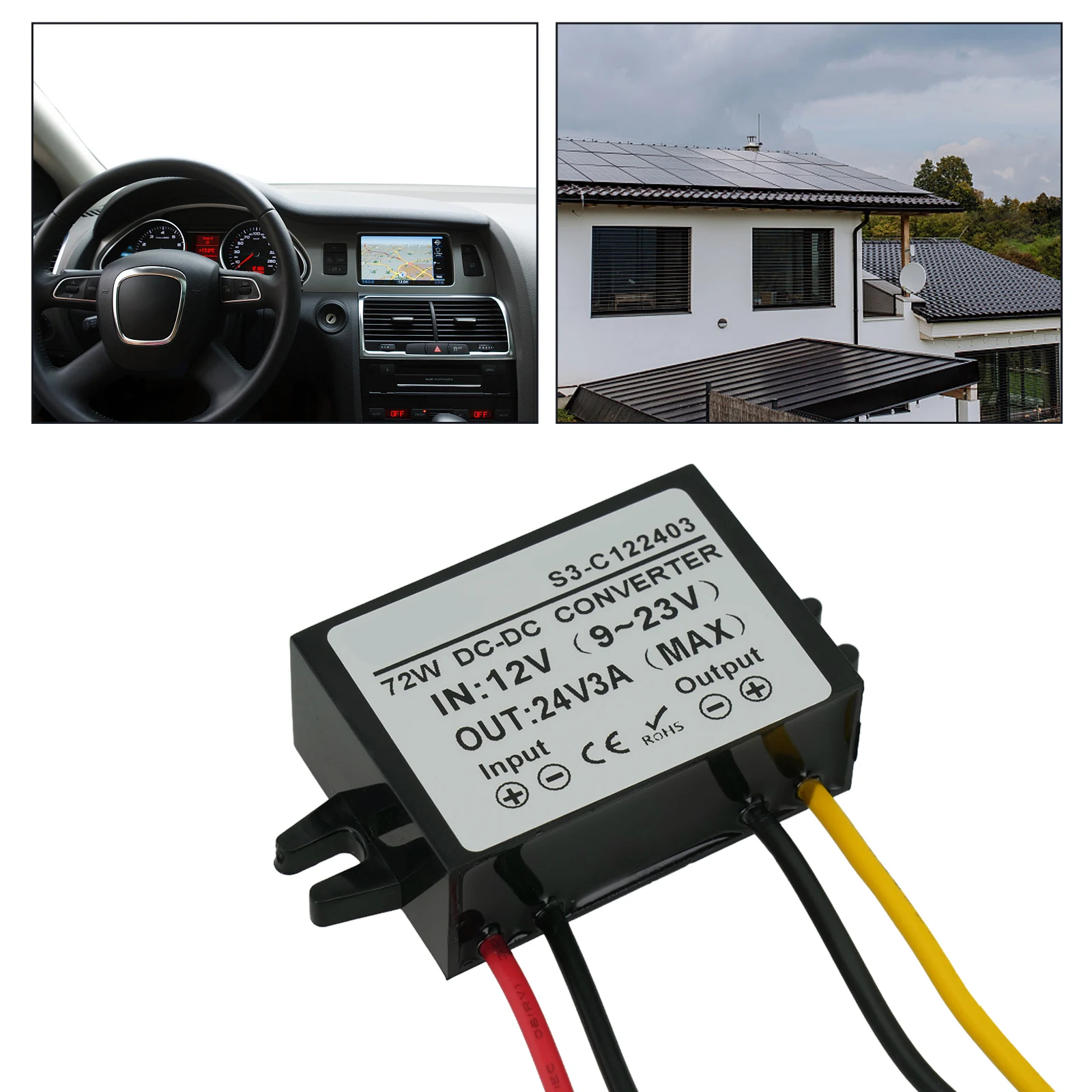 Industrial Applications Black Voltage Regulator High Efficiency Dc Converter High Efficiency Converter -40 To 85