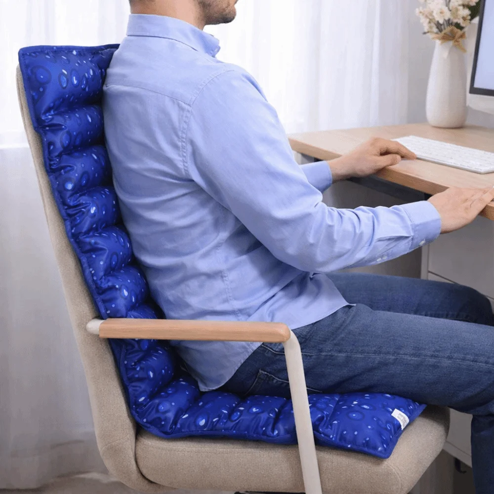 Comfortable Refillable Ice Seat Cushion DIY Design Summer Cool Chair Cooling Pad Foldable Portable Water Filling Cushion Travel