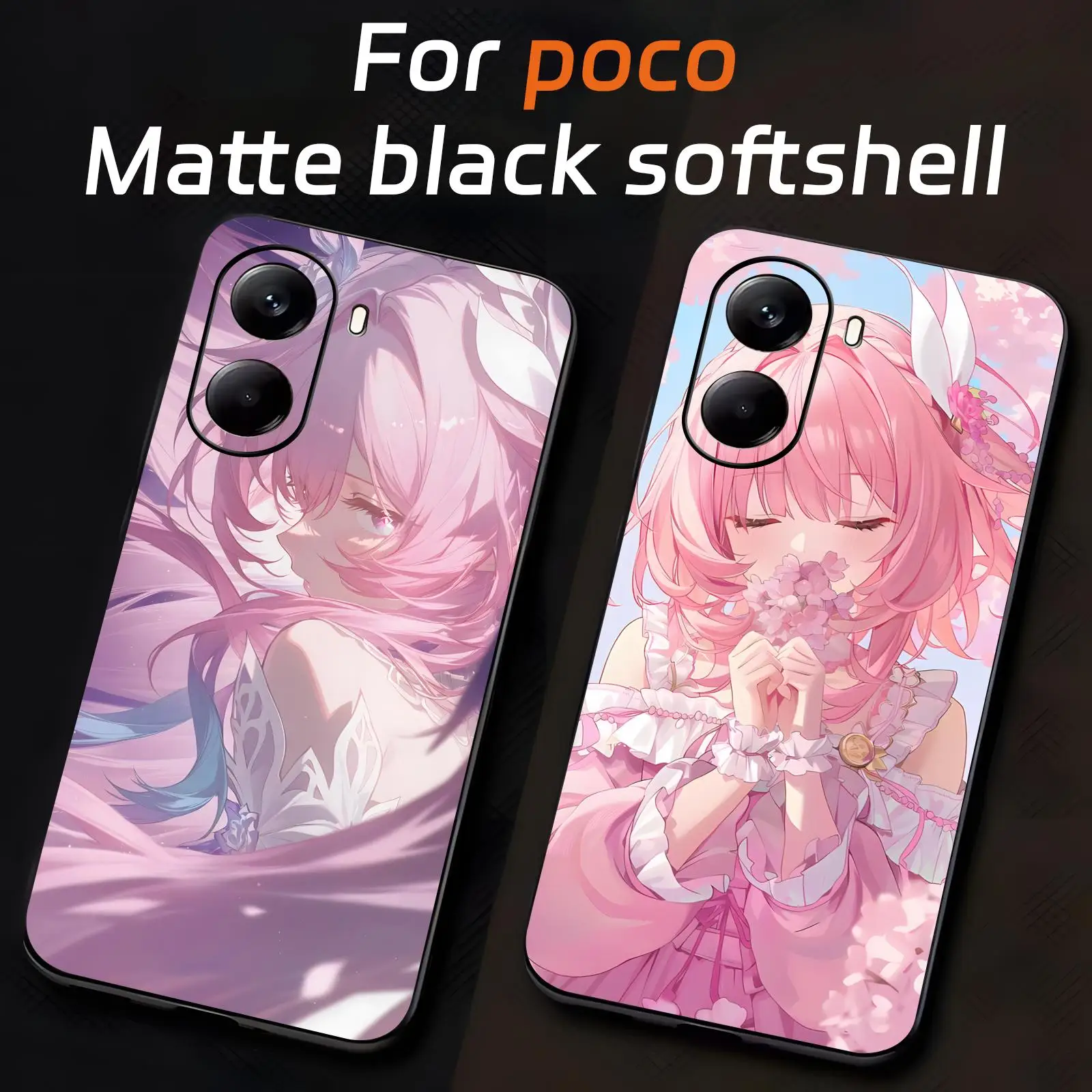Honkai Star Rail Cyrene  Phone Case For Xiaomi POCO M7 M6 M5 X7 X6 X5 F7 F6 F5 Pro 5G Soft black Shockproof Cover