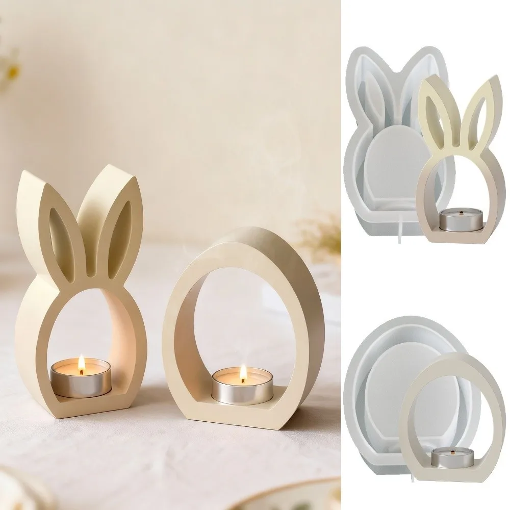 

Полая форма для пасхального кролика, многоразовая силиконовая форма для яиц, антипригарная форма для рукоделия, подстаканник для чая, пасхальное украшение