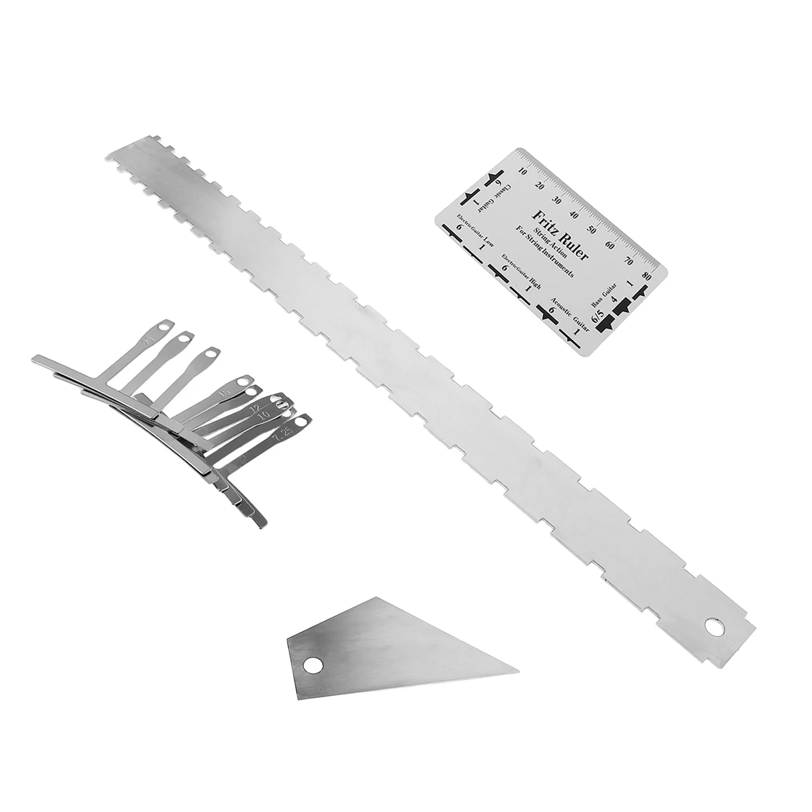 

1 set 1 Set Guitar String Action Gauge Ruler Stainless Steel Precision Tool For Electric Acoustic Bass String Height Measurement