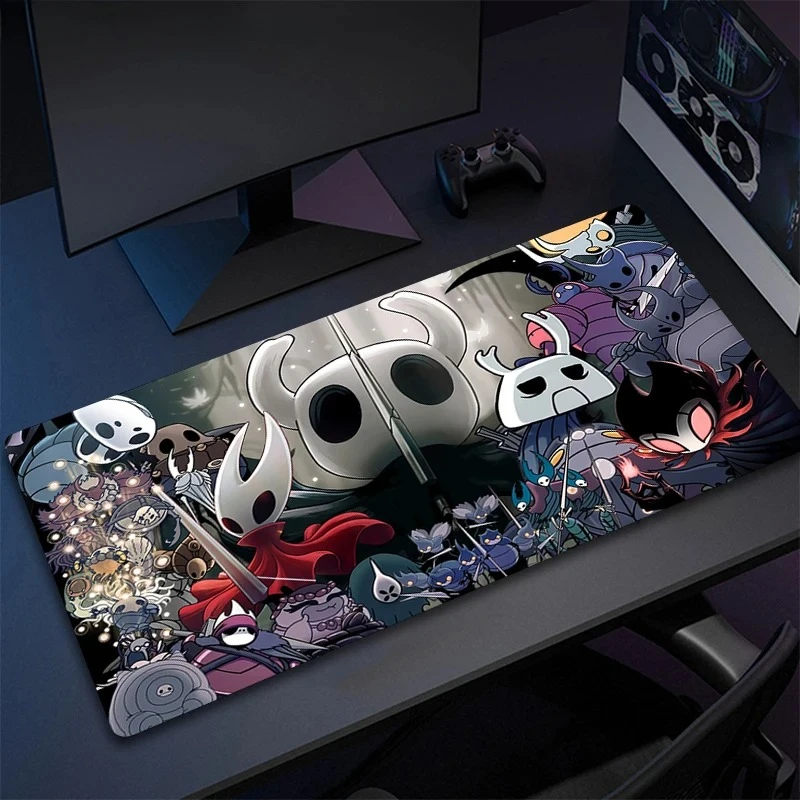 

Коврик для мыши Gamer Custom HD Коврики для компьютерного стола Коврик для клавиатуры Hollow Knight Ноутбук Gamer Противоскользящий ковер из натурального каучука Настольный коврик