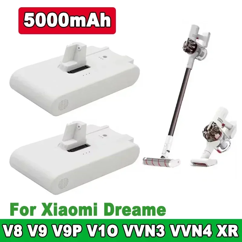 

Оригинальный литиевый аккумулятор 25,2 в 5000 мАч для пылесоса Xiaomi Mijia V8 V9 V9P V10 VVN3 VVN4 Dreame