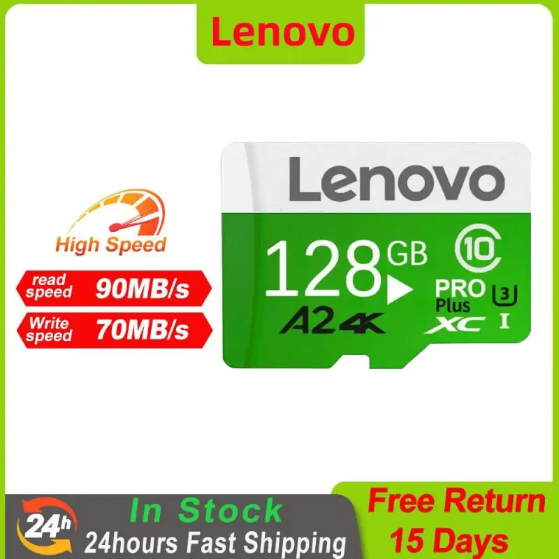 Lenovo-tarjeta de memoria Flash de 2TB, 128GB, SD/TF, 512GB, 256GB, UHS-1, 1TB, Adaptador Sd gratis