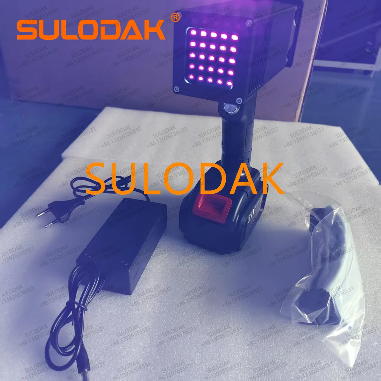 Portable Wireless UV LED Inspection Light Car Paint Flaw Detection Rechargeable Ultraviolet UV Lamp
