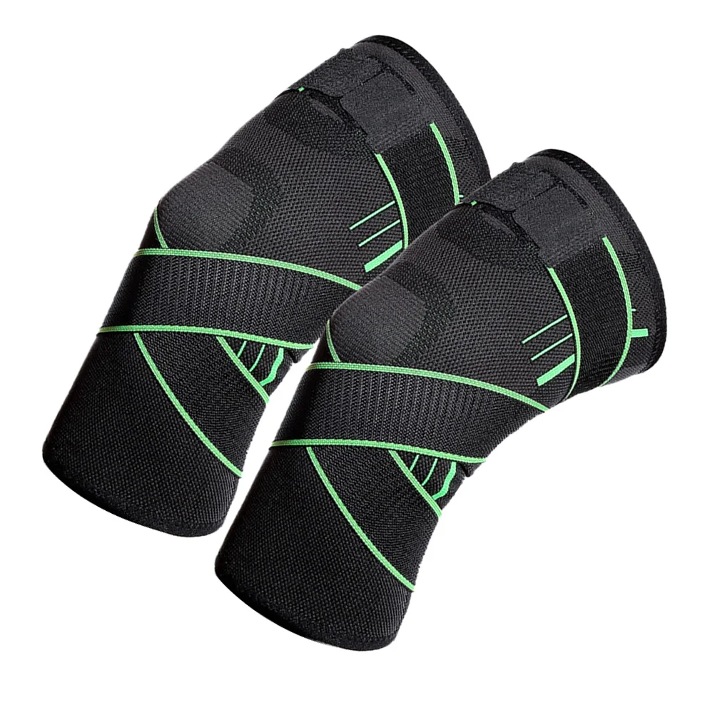 

2 Pcs Basketball Knee Pads Braces Sports Straps Riding Compression Sleeve Protector Women Wraps Fitness