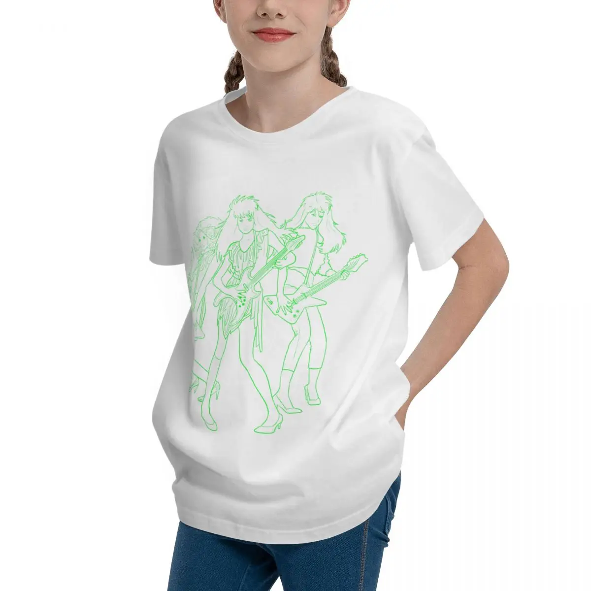 Teeanger-Camiseta de manga corta para hombre y mujer, camisa básica Retro con estampado de Jem y The Holograms, Estilo Vintage sarcástico para Fitness
