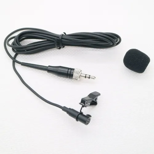 Imagen 2 del producto Buen micrófono de solapa Lavalier ME2 negro para Shure ULX SLX Sennheiser EW G3 G4 AKG Samson Audio-Technica Sony BodyPack Transmitt