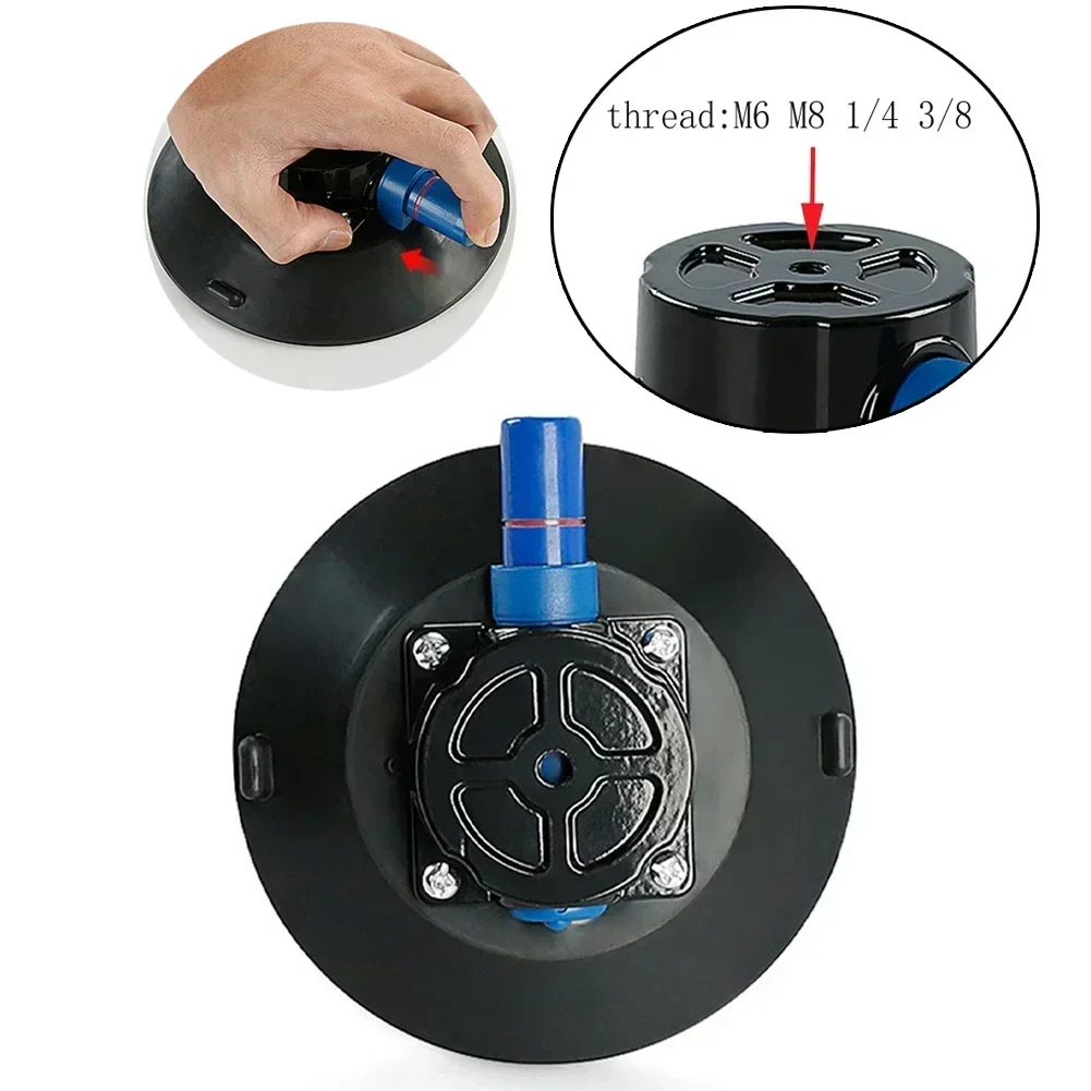 1pc 6inch Vacuum Suction Cups Mount Base Hand Pump Glass Sucker Car Sucker Auto Repair Tools Air Pump Suction Cup Set