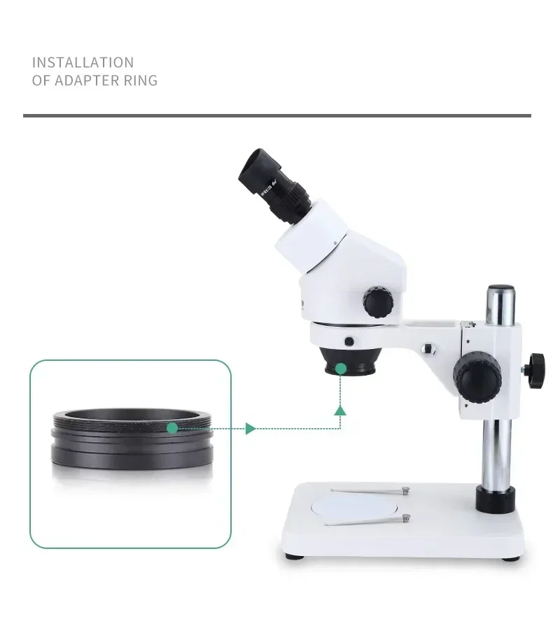 M48 To M42 M48-M52 Microscope Barlow Objective Lens Adapter M48X0.75 Thread Metal Ring for Zoom Stereo Microscope