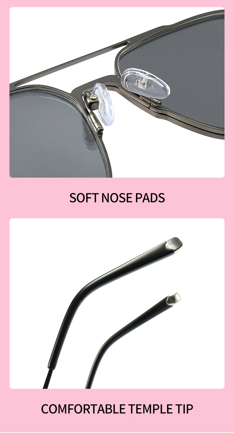 Metall 3-in-1 neuer Stil Magnet Clip auf Brillengestell Trend polarisierte Sonnenbrille für Männer 2023 optische Computerbrille UV400 7009 – Detail 7