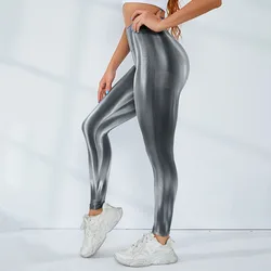 Fitness Yoga Leggings donna Seamless Tie Dye Leggings vita alta Sexy Hip lifting maglieria Outdoor Running Leggings Slim