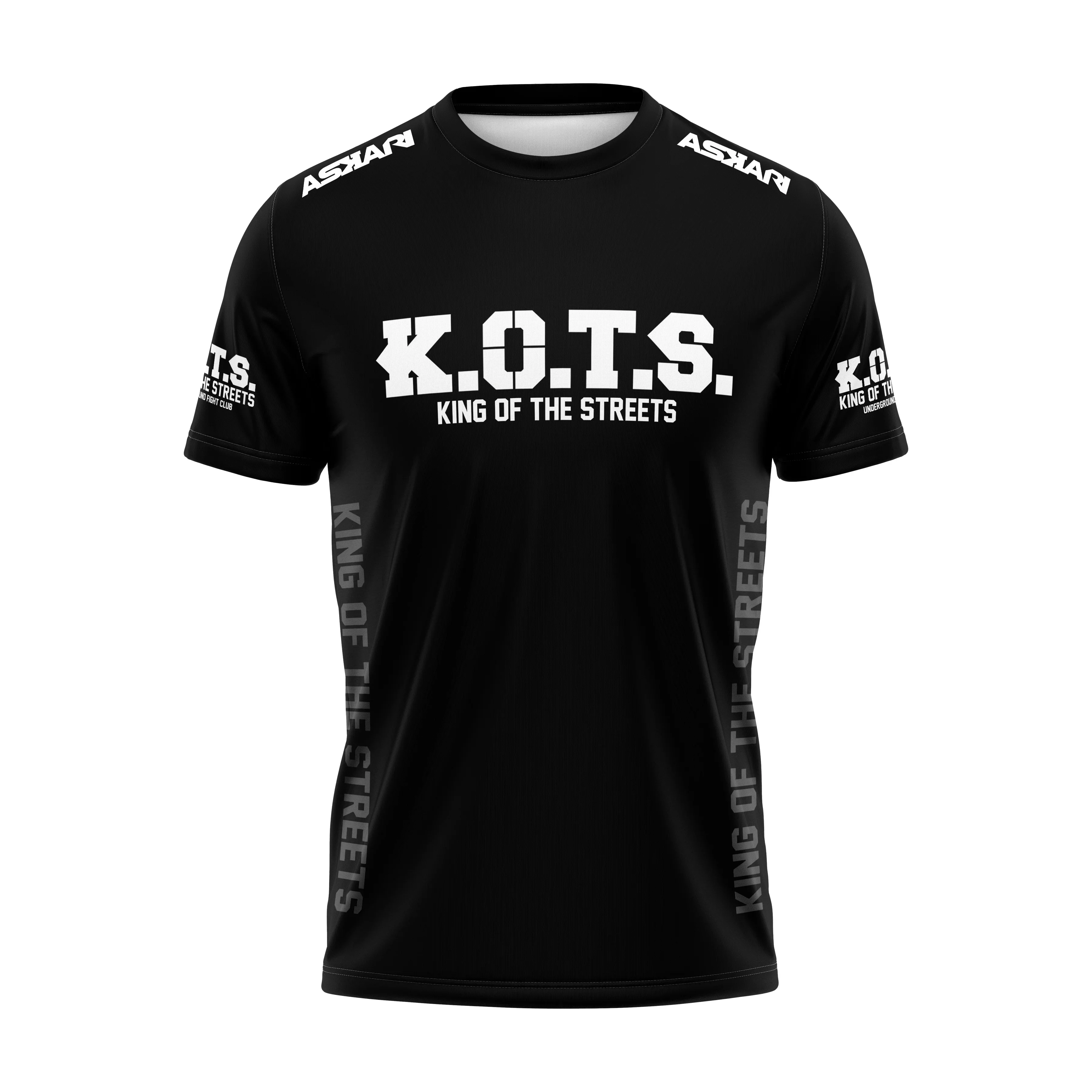 Men's Breathable Mesh Short Sleeve T-shirt 3D Print ASKARI Boxing Fight Tee Fitness Sports Outdoor Training Casual Tops