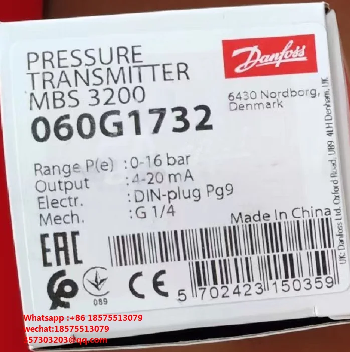 For Danfoss MBS3200 060G1732 Pressure Switch, Brand New