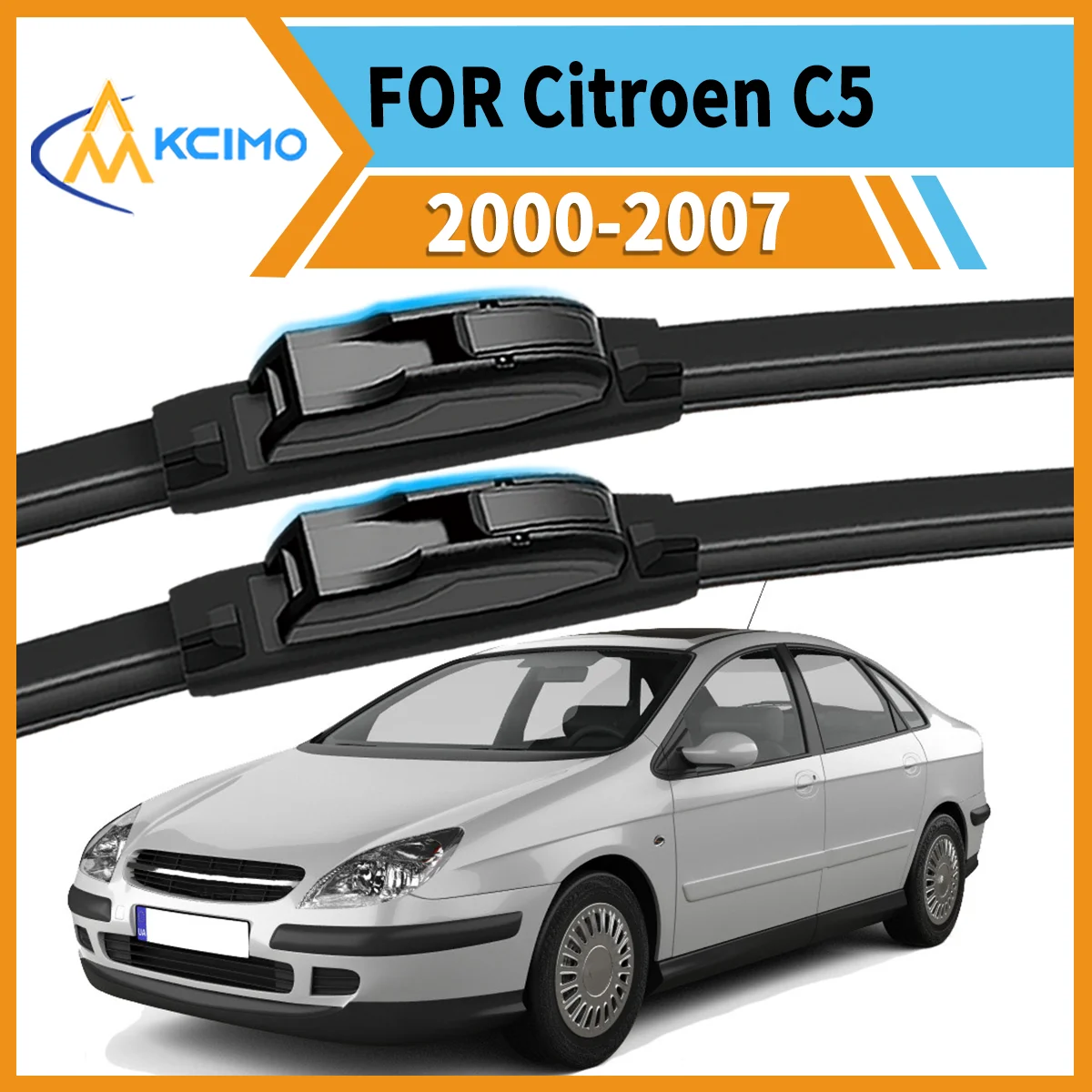 

Smooth & Silent Wiping 2PCS Wiper Blades for Citroen C5 DC/DE 2000–2007 All-Weather Performance Clear View Safe Driving