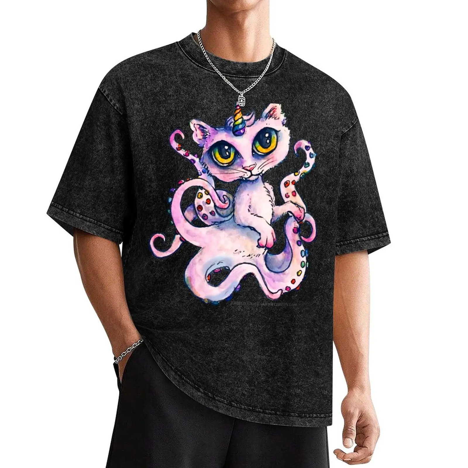 

OctoKittyCorn T-Shirt cotton graphic tees cheap stuff plus sizes plus size clothes funny t shirts for men