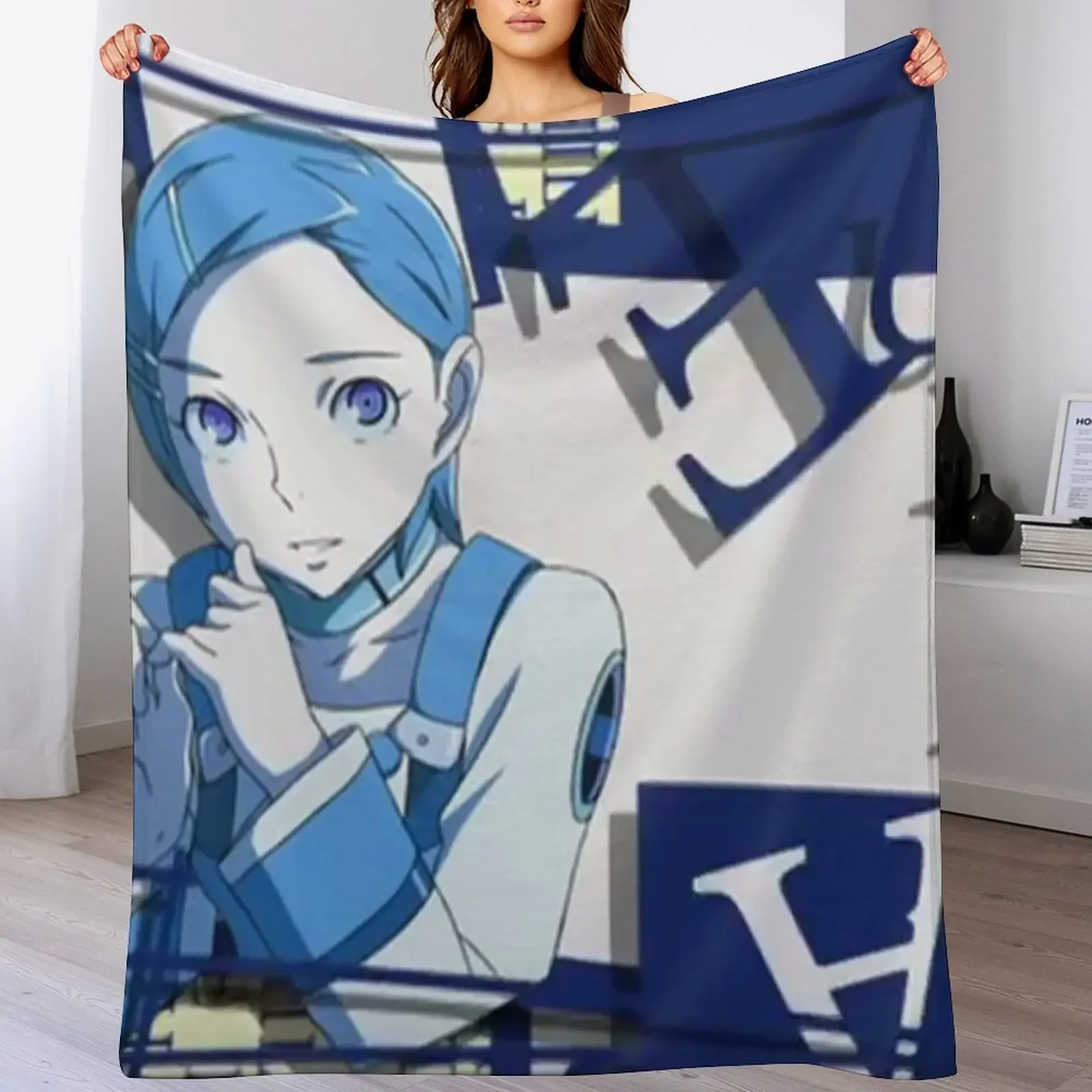 

Eureka Seven bleu Throw Blanket Bed linens Thin Bed Fashionable Decorative Beds Blankets