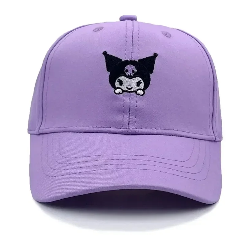 Gorra de béisbol de dibujos animados de Sanrio Hello Kitty Kuromi, Cinnamoroll de algodón para niños, Stitch, Disney, regalos de Navidad para niños