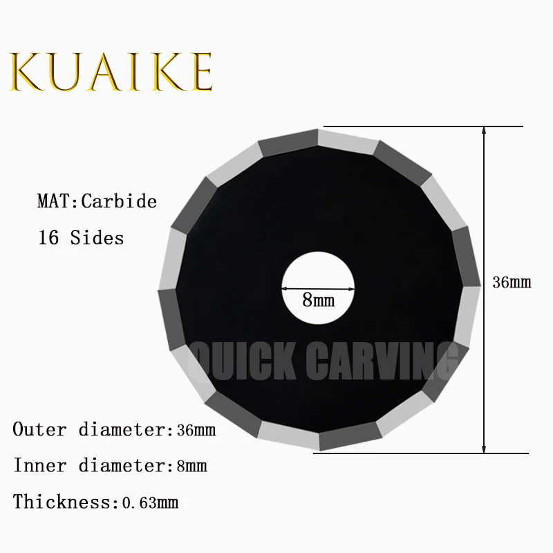 10 قطعة شفرة دوارة من كربيد التنغستن راوتر مستدير شفرة توجيه القطع باستخدام الحاسب الآلي لـ JWEI AOL RZCUT AOKE IECHO ATOM EMMA Ruking Sianjet