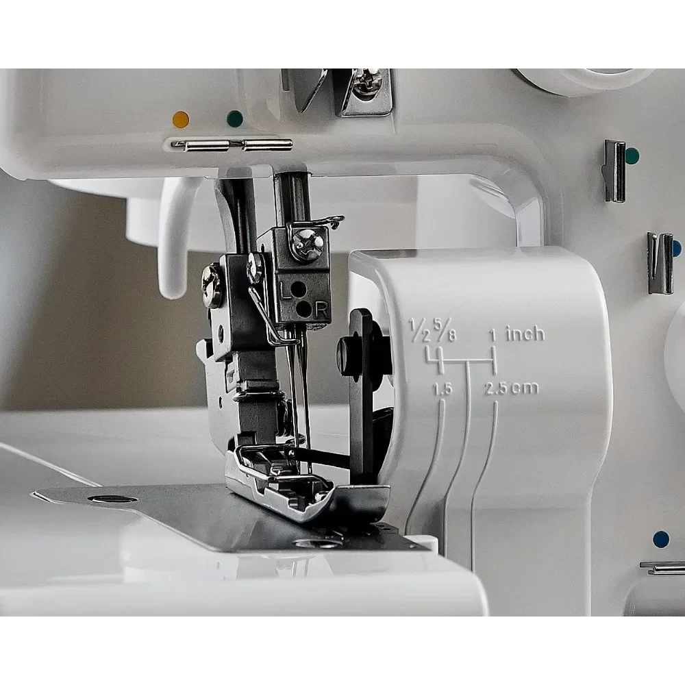 Série MO600N, máquina de costura portátil Serger de linha MO654DE, branca